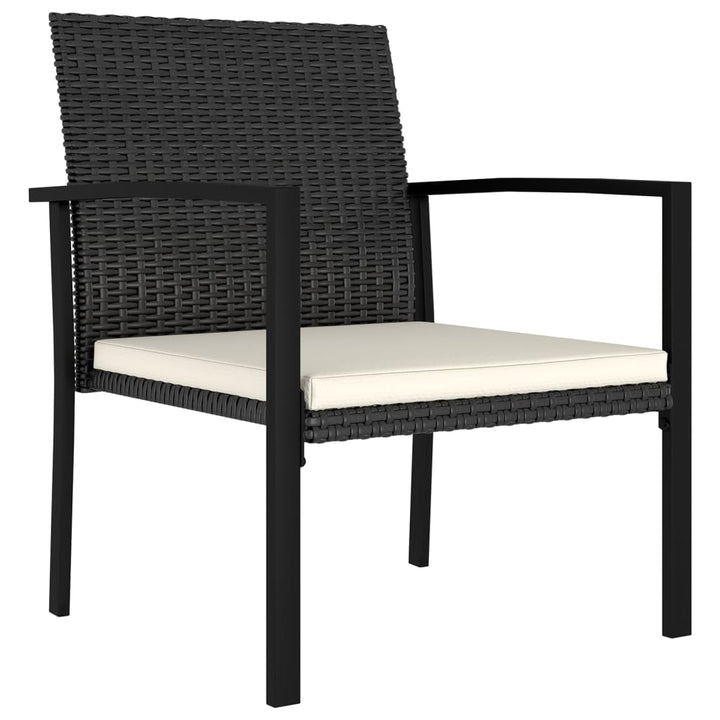 havestole 2 stk. polyrattan sort