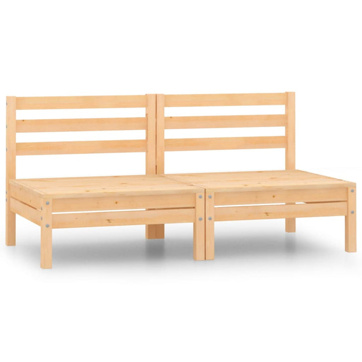 2-personers havesofa massivt fyrretræ