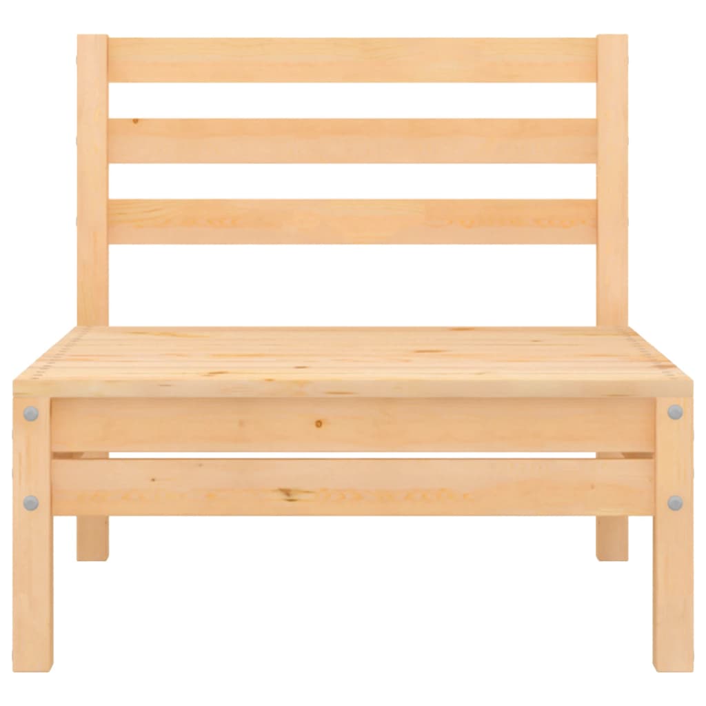 2-personers havesofa massivt fyrretræ