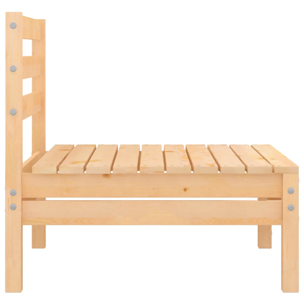 2-personers havesofa massivt fyrretræ