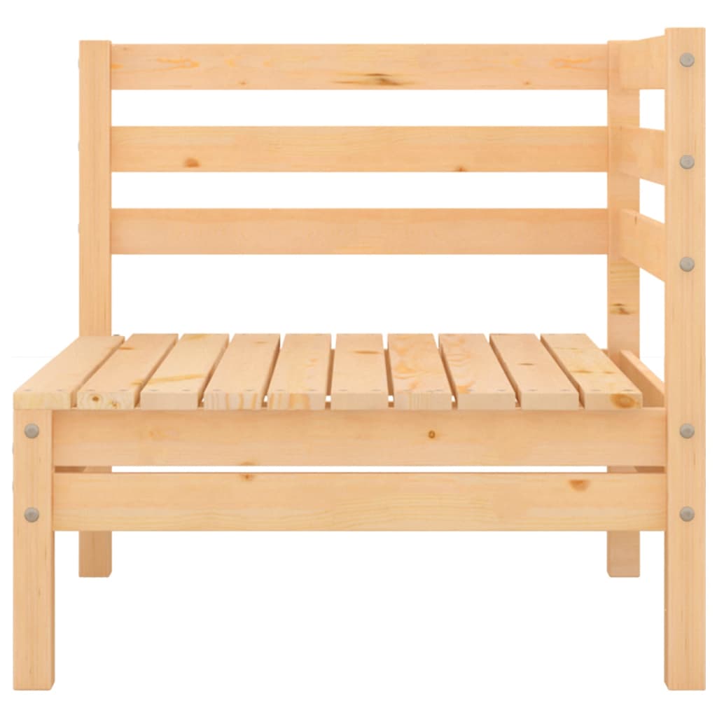 2-personers havesofa massivt fyrretræ