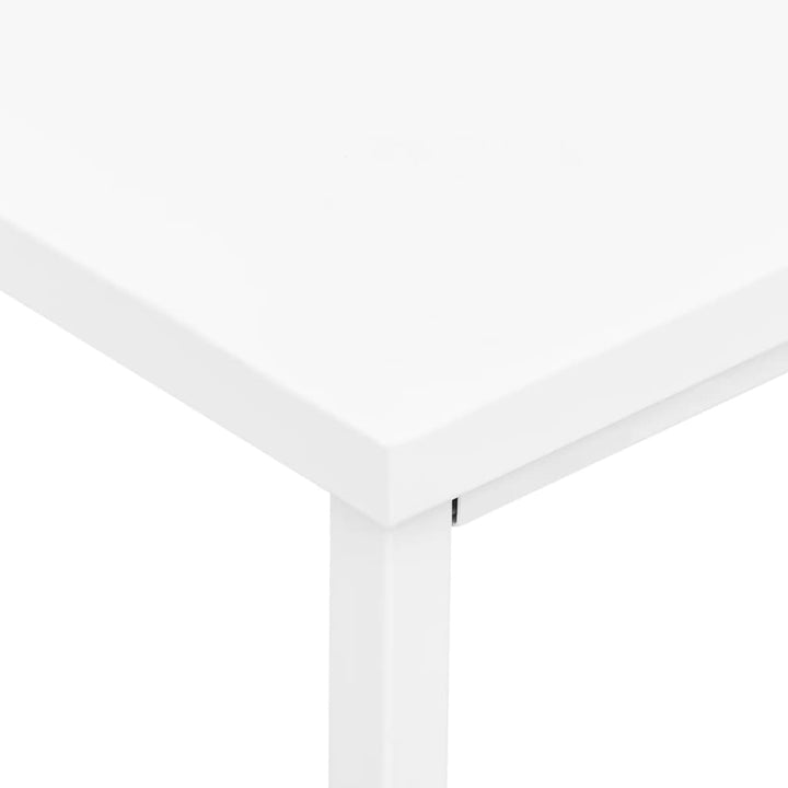 industrielt skrivebord med skuffer 105x52x75 cm stål hvid
