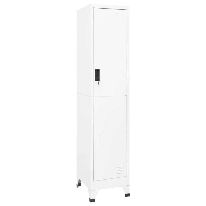 skab 38x45x180 cm stål hvid