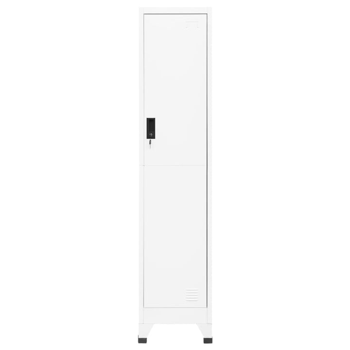 skab 38x45x180 cm stål hvid