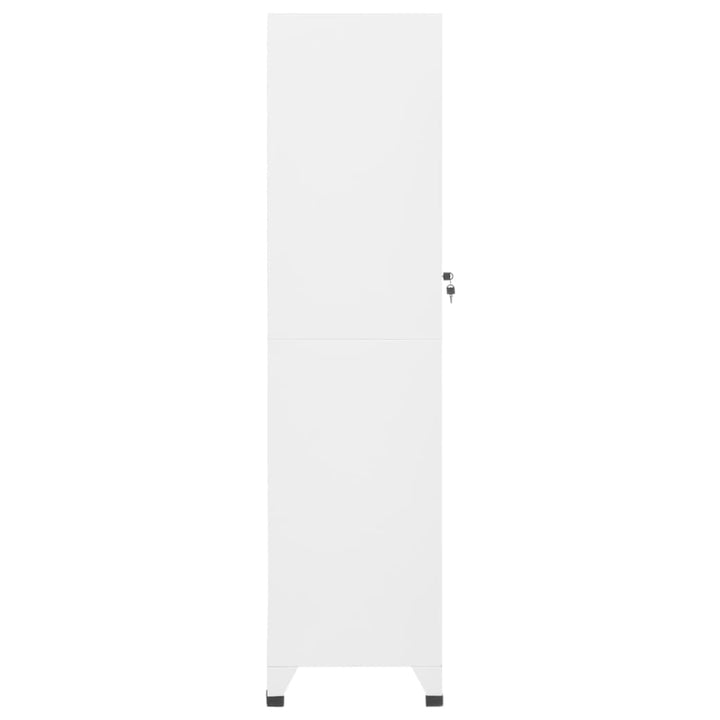 skab 38x45x180 cm stål hvid