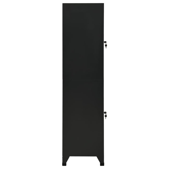 skab 38x45x180 cm stål sort