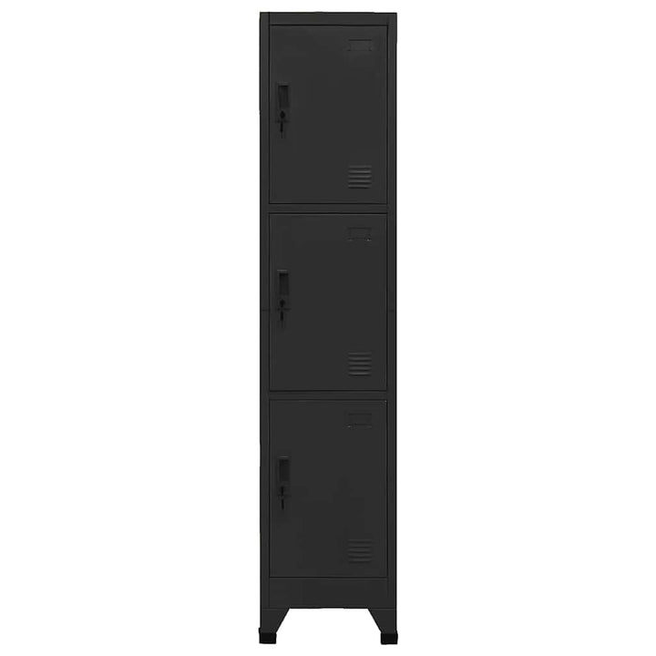 skab 38x45x180 cm stål sort