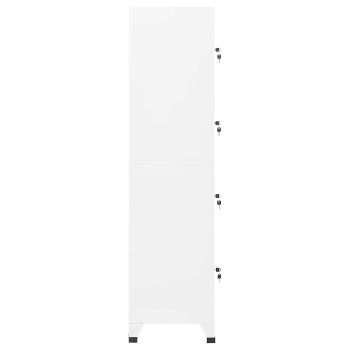 skab 38x45x180 cm stål hvid
