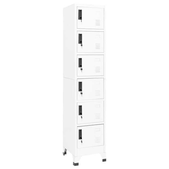 skab 38x40x180 cm stål hvid