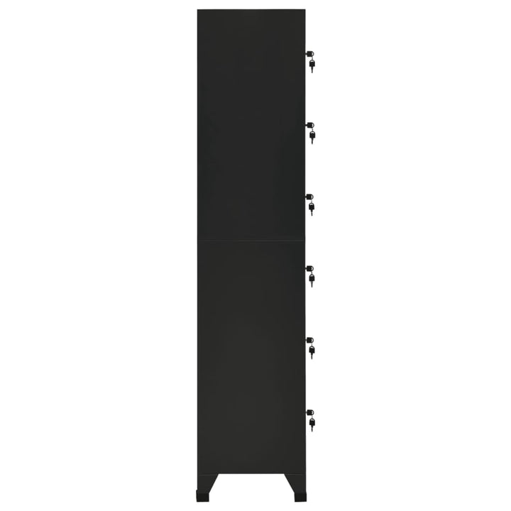 skab 38x40x180 cm stål sort