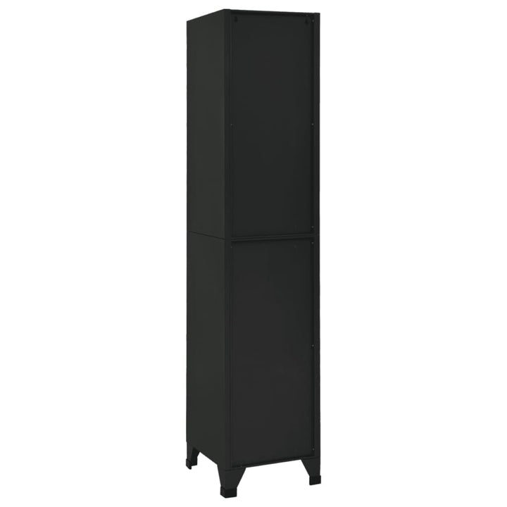 skab 38x40x180 cm stål sort