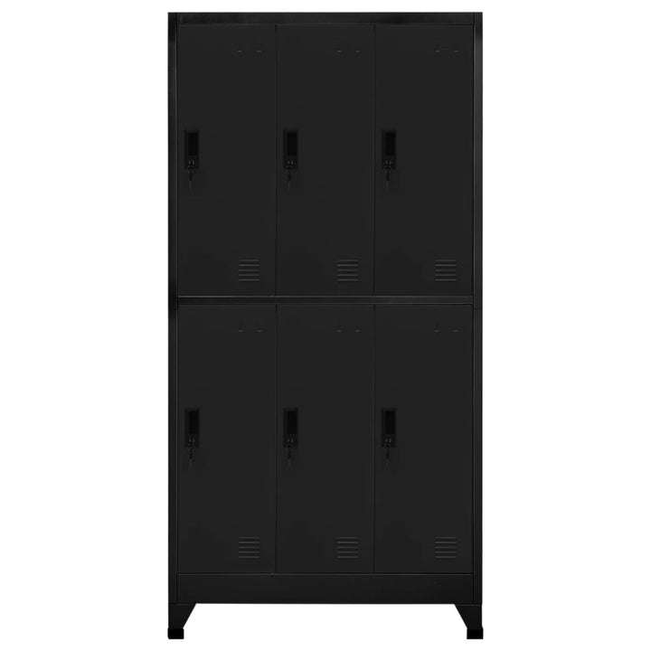 skab 90x45x180 cm stål sort
