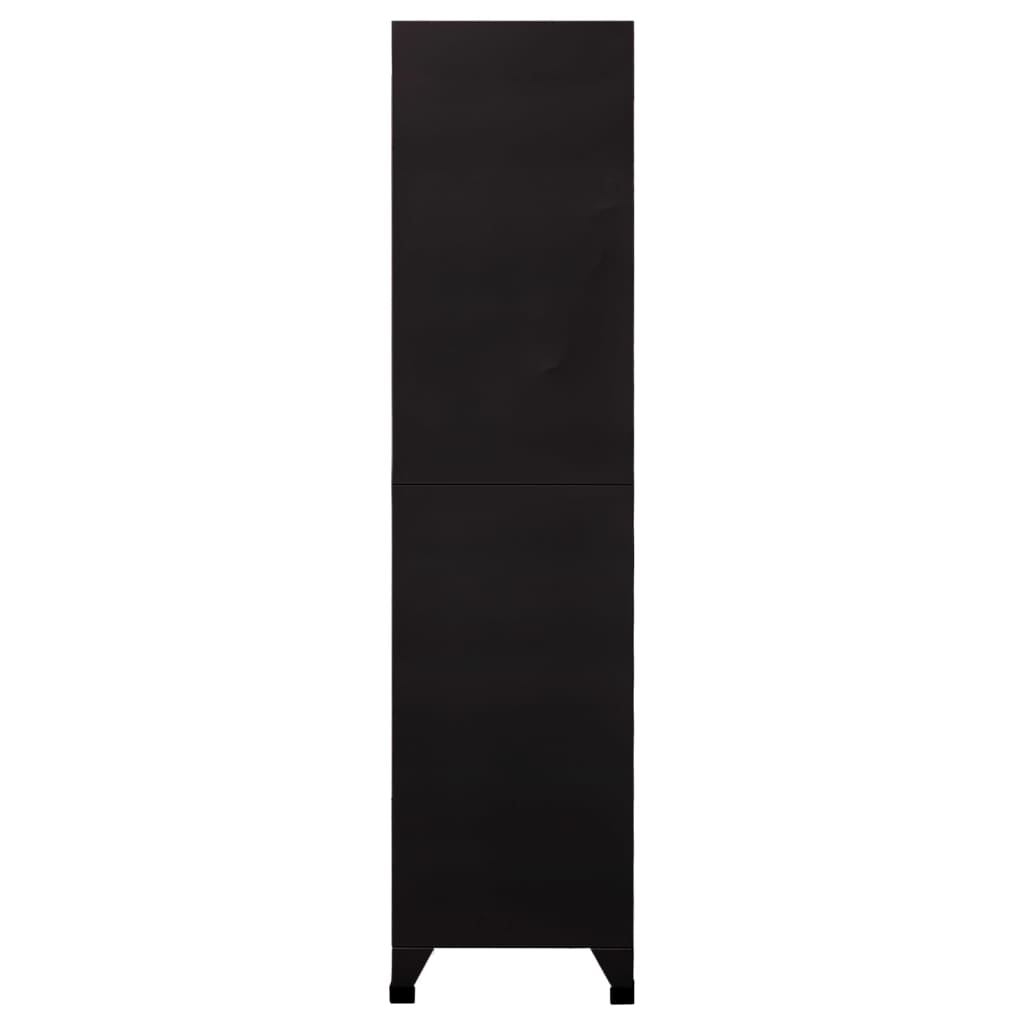 skab 90x45x180 cm stål sort