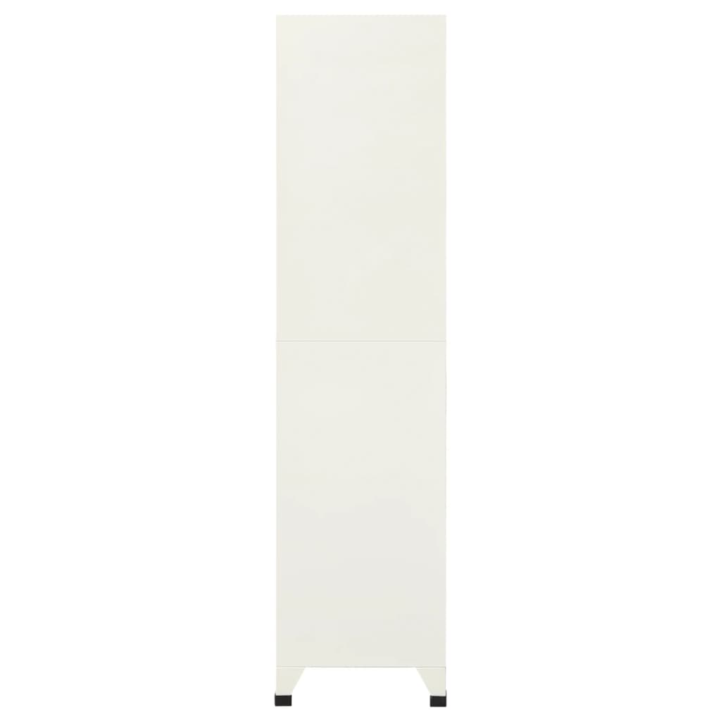 skab 90x45x180 cm stål grå og blå