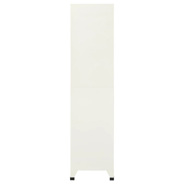 skab 90x45x180 cm stål grå og blå