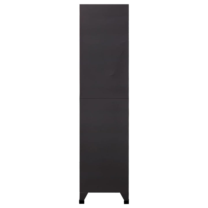 skab 90x45x180 cm stål antracitgrå