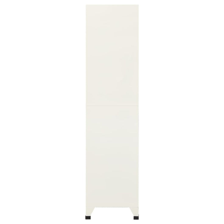 skab 90x45x180 cm stål grå og blå