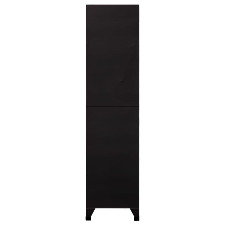 skab 90x45x180 cm stål sort