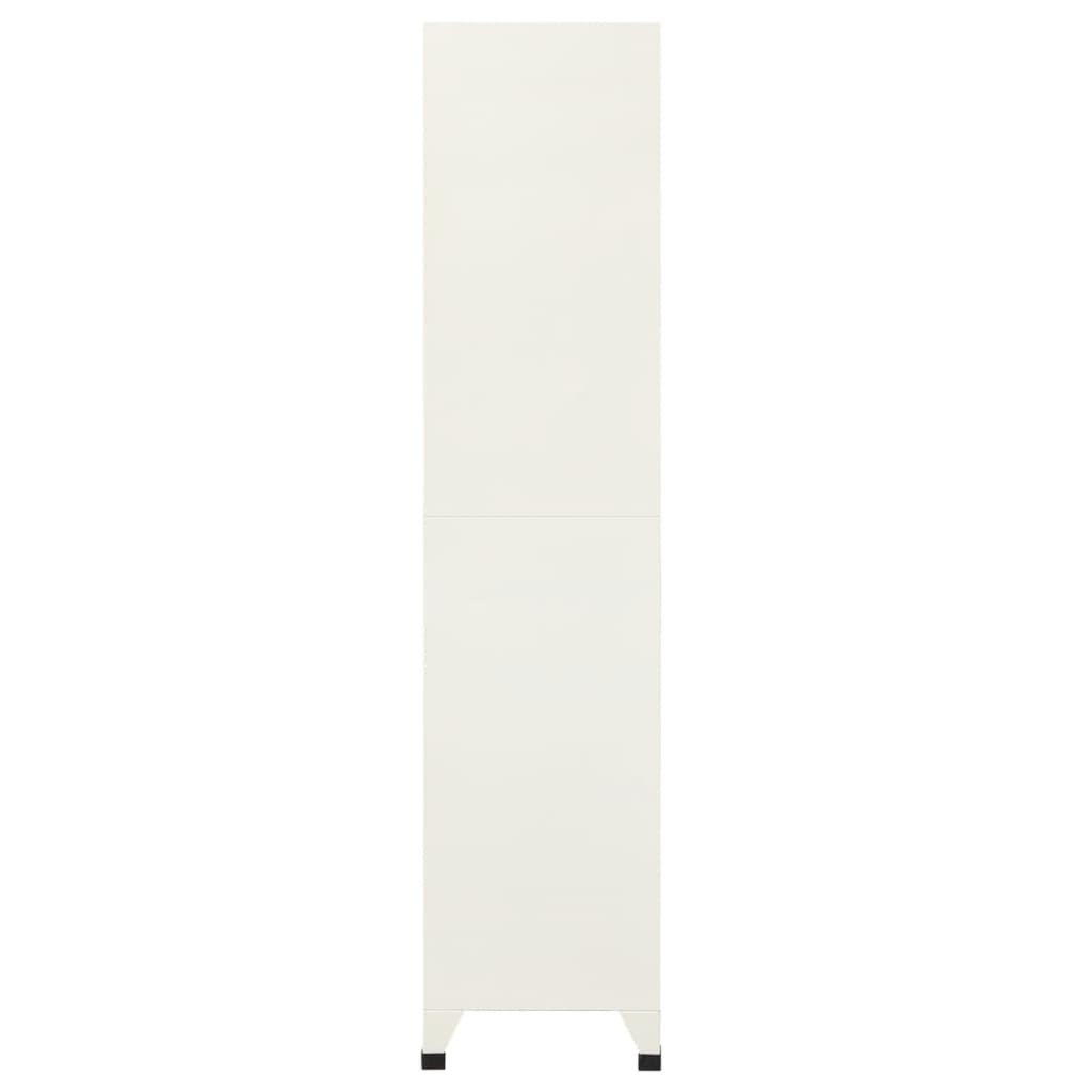 skab 90x40x180 cm stål grå og blå
