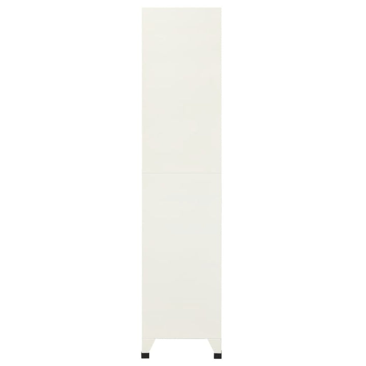 skab 90x40x180 cm stål grå og blå