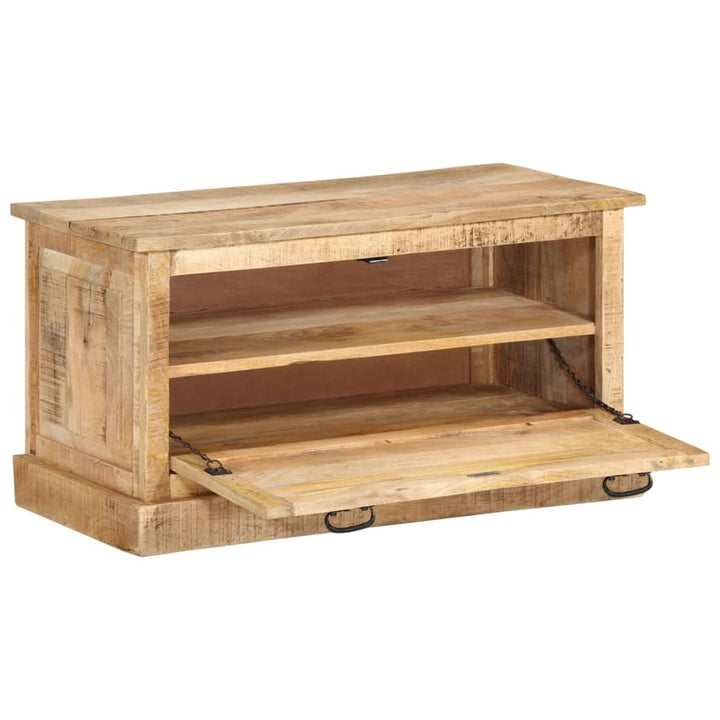 skobænk 85x40x45 cm massivt mangotræ