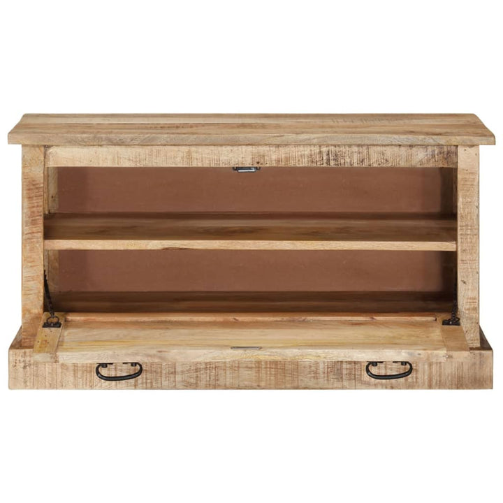 skobænk 85x40x45 cm massivt mangotræ