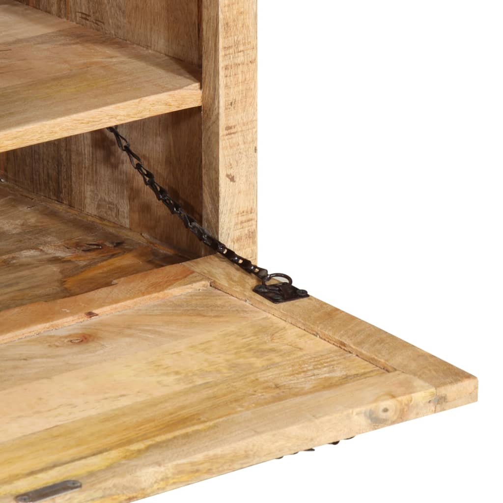 skobænk 85x40x45 cm massivt mangotræ