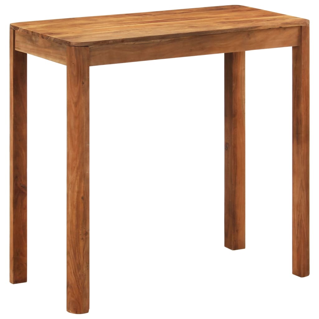 barbord 110x55x106 cm massivt akacietræ med honningfinish