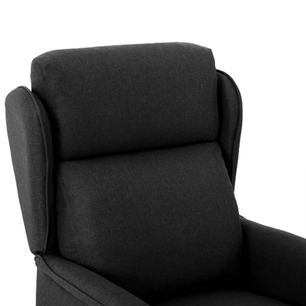 Liggestol Sort 67.5 x 93.5 x 101.5 cm Stof