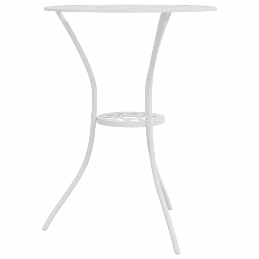 bistrosæt 3 dele støbt aluminium hvid