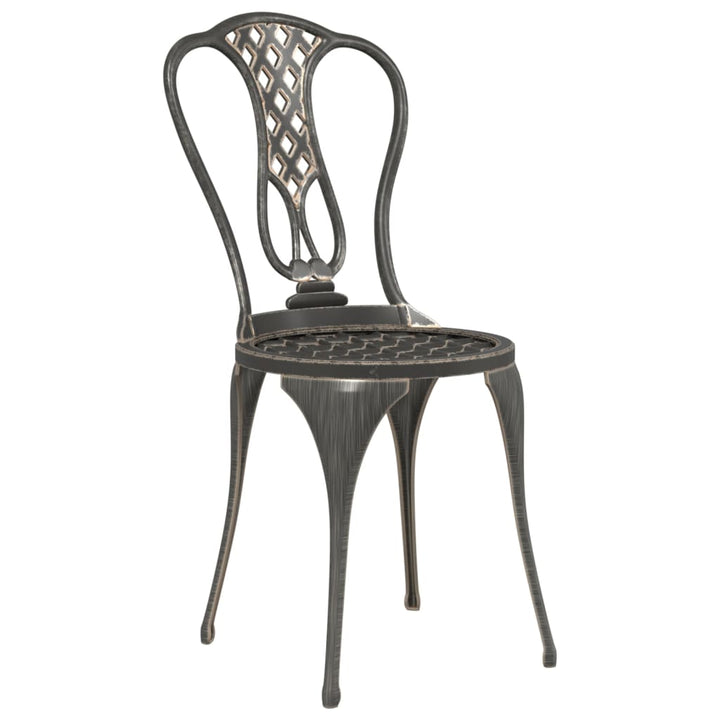bistrosæt 3 dele støbt aluminium bronzefarvet