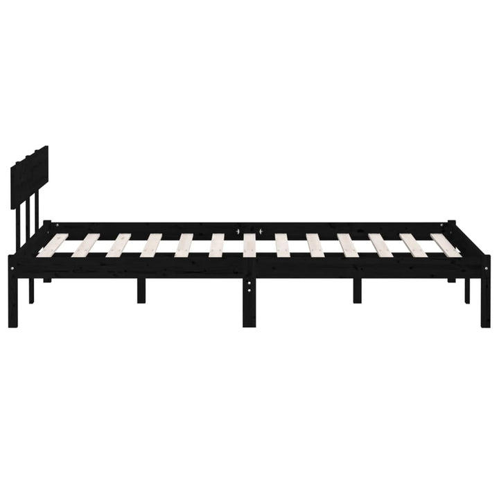 sengeramme 120x190 cm Small Double massivt træ sort