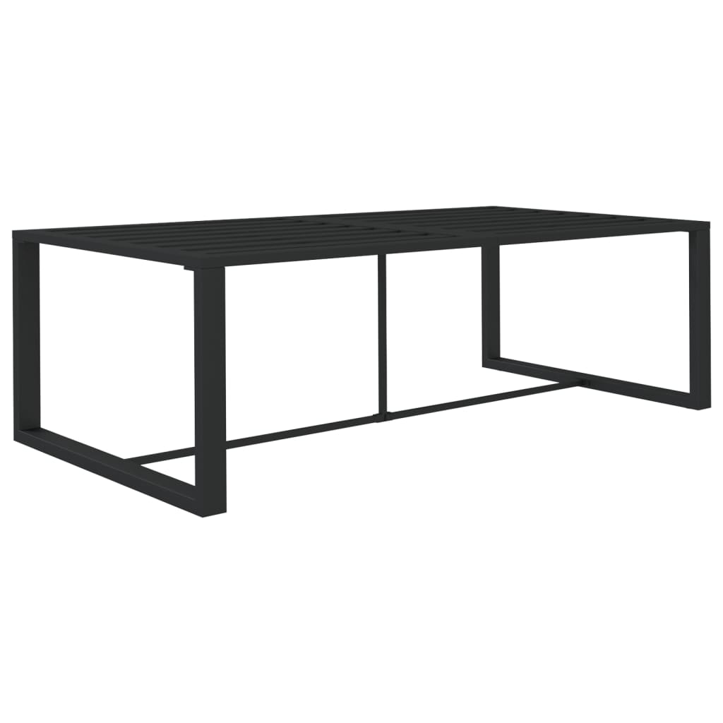 havebord 120x60x66 cm aluminium antracitgrå