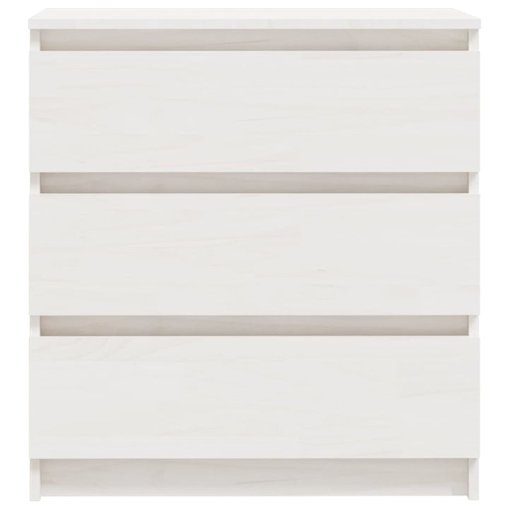 sengeskabe 2 stk. 60x36x64 cm massivt fyrretræ hvid