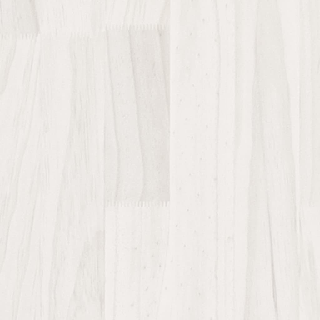 sengeskabe 2 stk. 60x36x64 cm massivt fyrretræ hvid