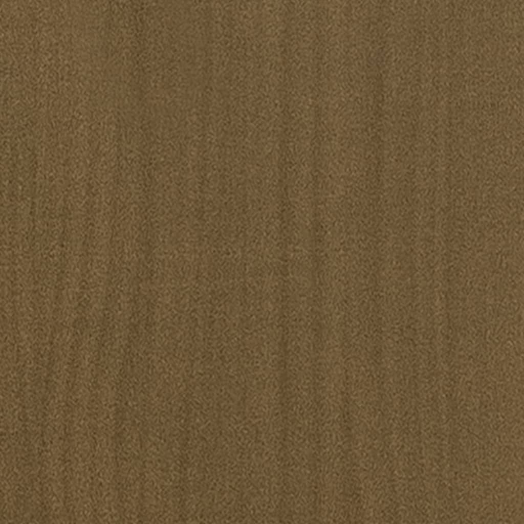 sengeskabe 2 stk. 60x36x64 cm massivt fyrretræ honningbrun