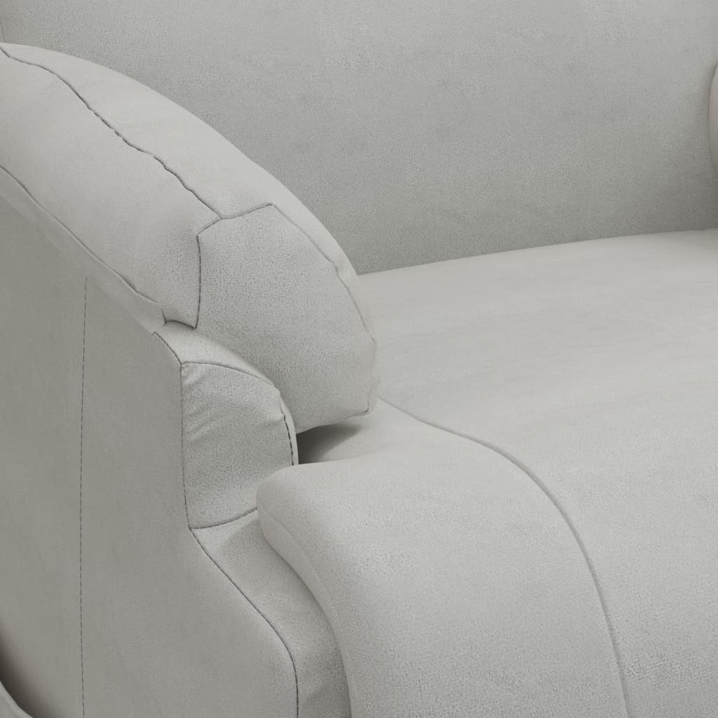 løftestol imiteret ruskind lysegrå