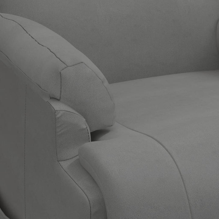 løftestol imiteret ruskind mørkegrå