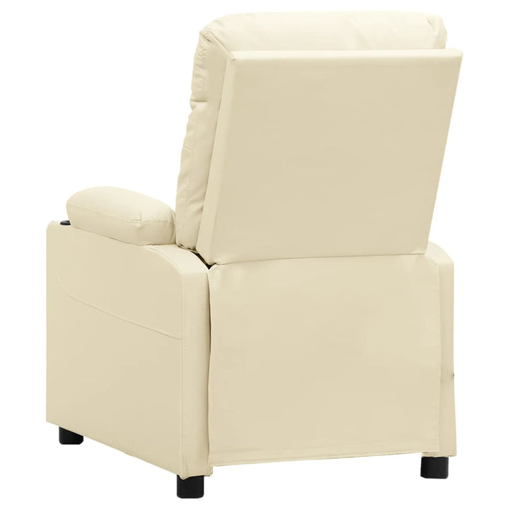 løftestol kunstlæder cremefarvet