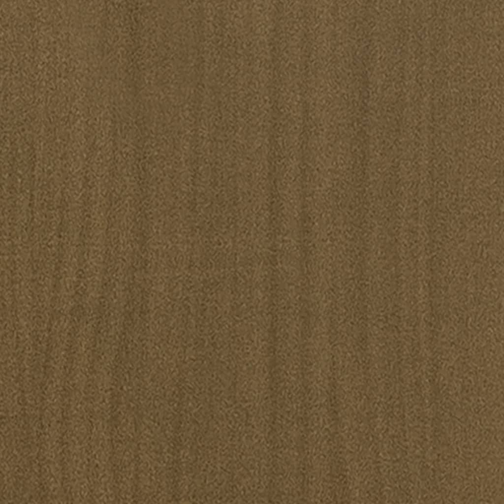 sideskab 180x36x65 cm massivt fyrretræ gyldenbrun
