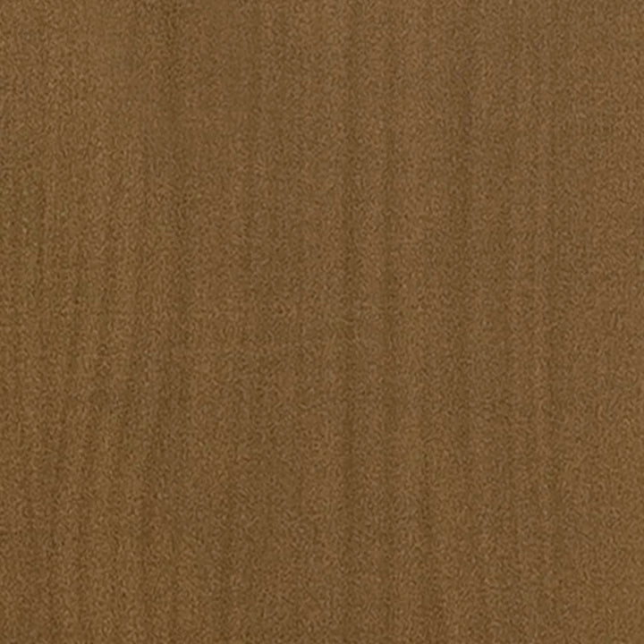 sideskab 180x36x65 cm massivt fyrretræ gyldenbrun