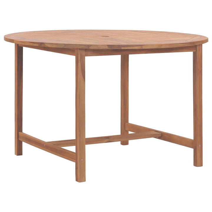 havebord Ø110x75 cm massivt teaktræ