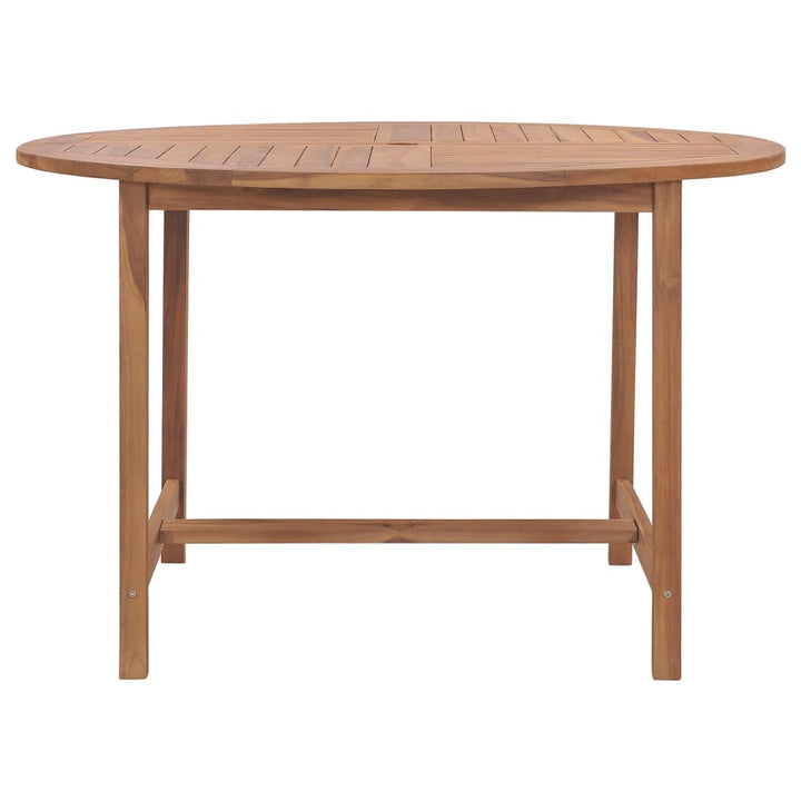 havebord Ø110x75 cm massivt teaktræ