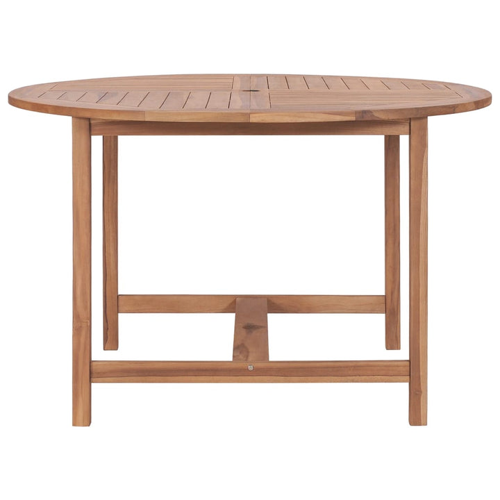 havebord Ø110x75 cm massivt teaktræ