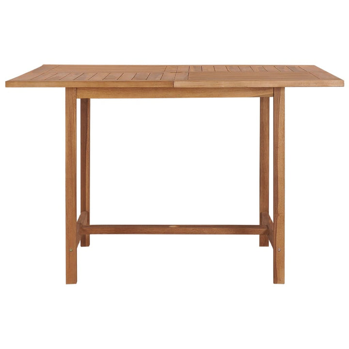 havebord 110x110x75 cm massivt teaktræ