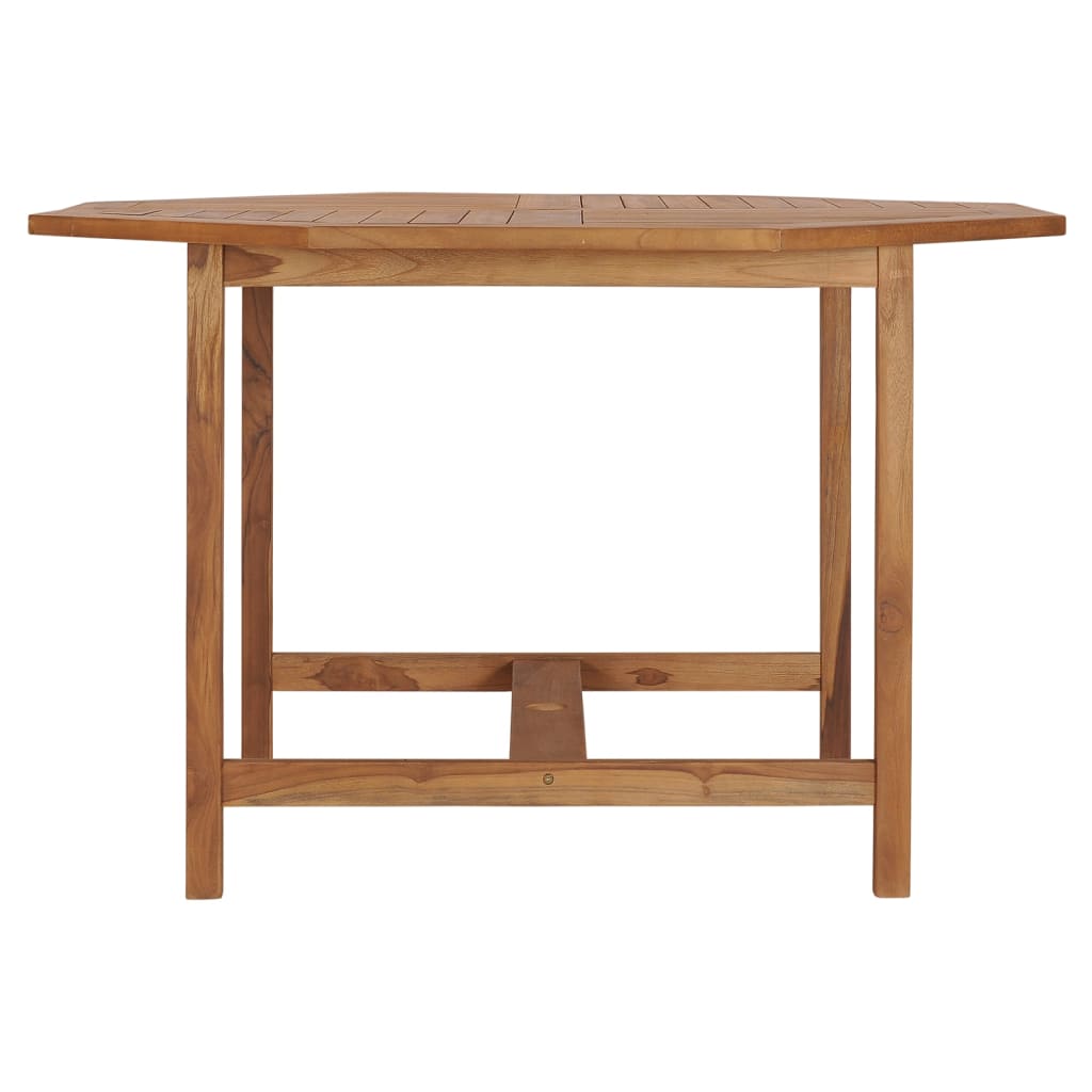 havebord 110x110x75 cm massivt teaktræ