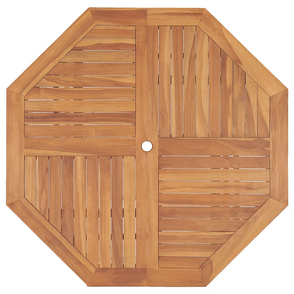 havebord 110x110x75 cm massivt teaktræ