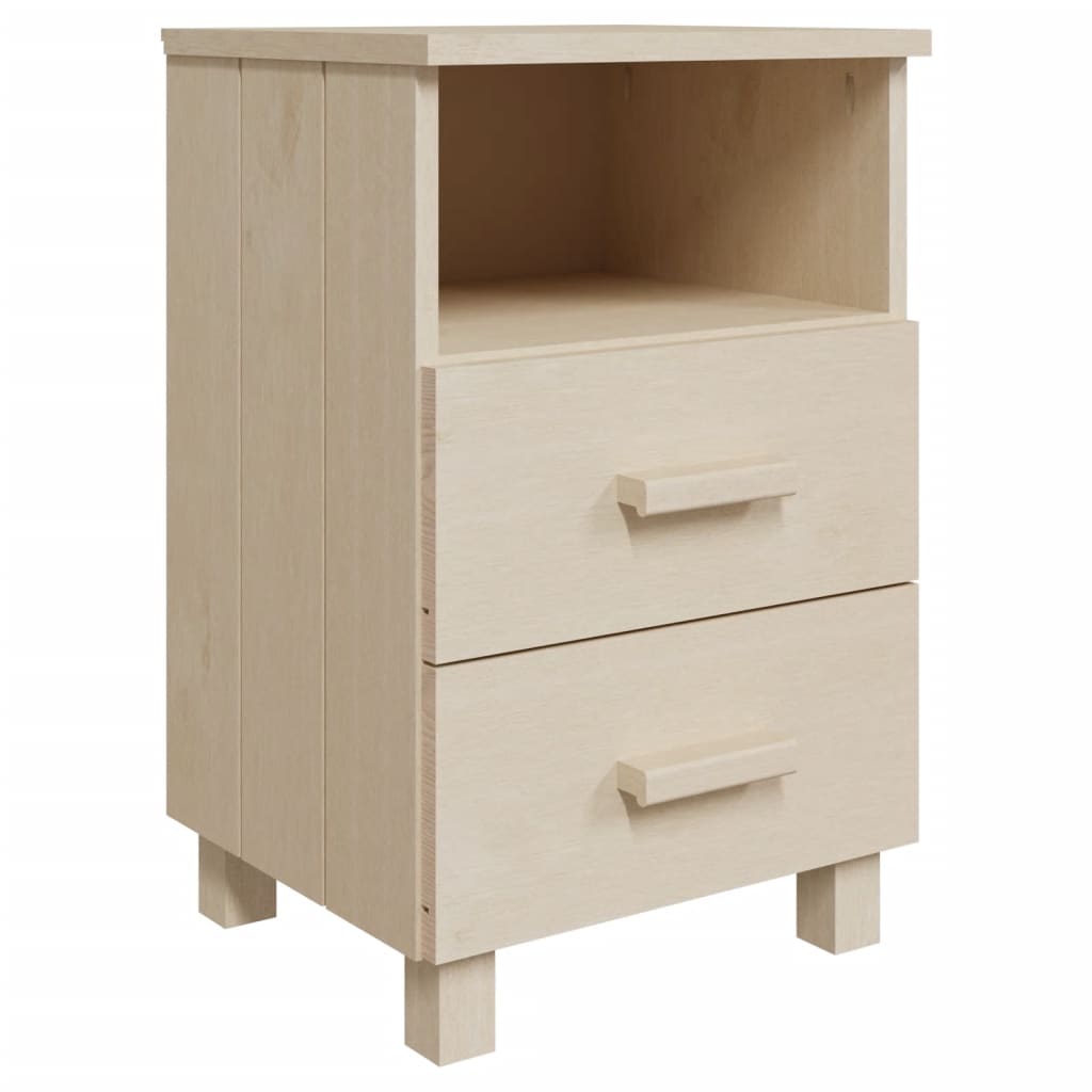 sengeskab HAMAR 2 stk. 40x35x62 cm fyrretræ honningfarvet