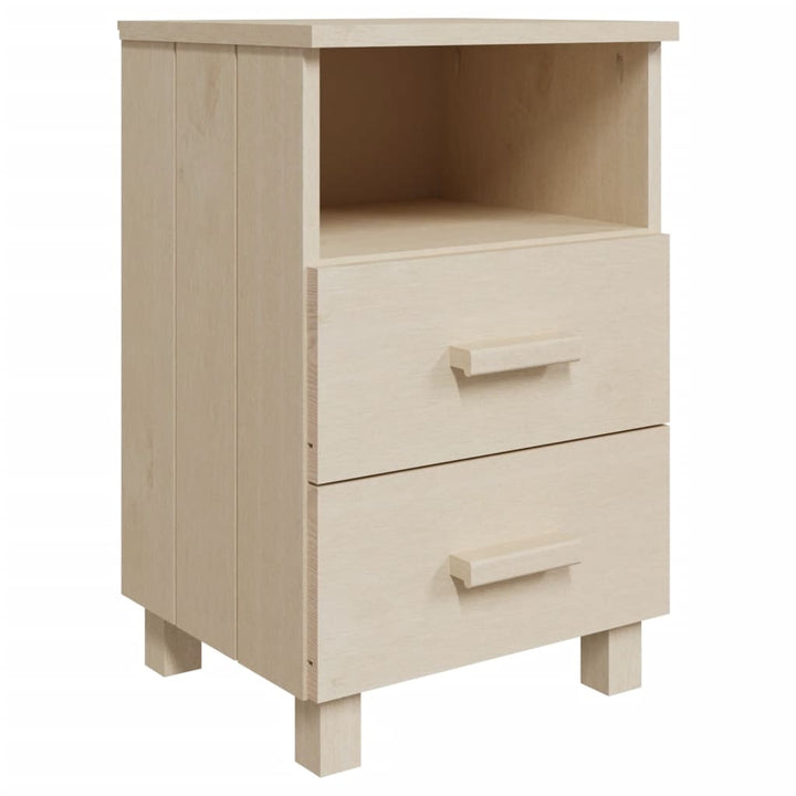sengeskab HAMAR 2 stk. 40x35x62 cm fyrretræ honningfarvet