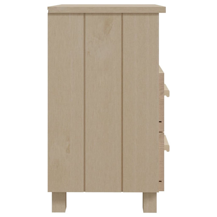 sengeskab HAMAR 2 stk. 40x35x62 cm fyrretræ honningfarvet